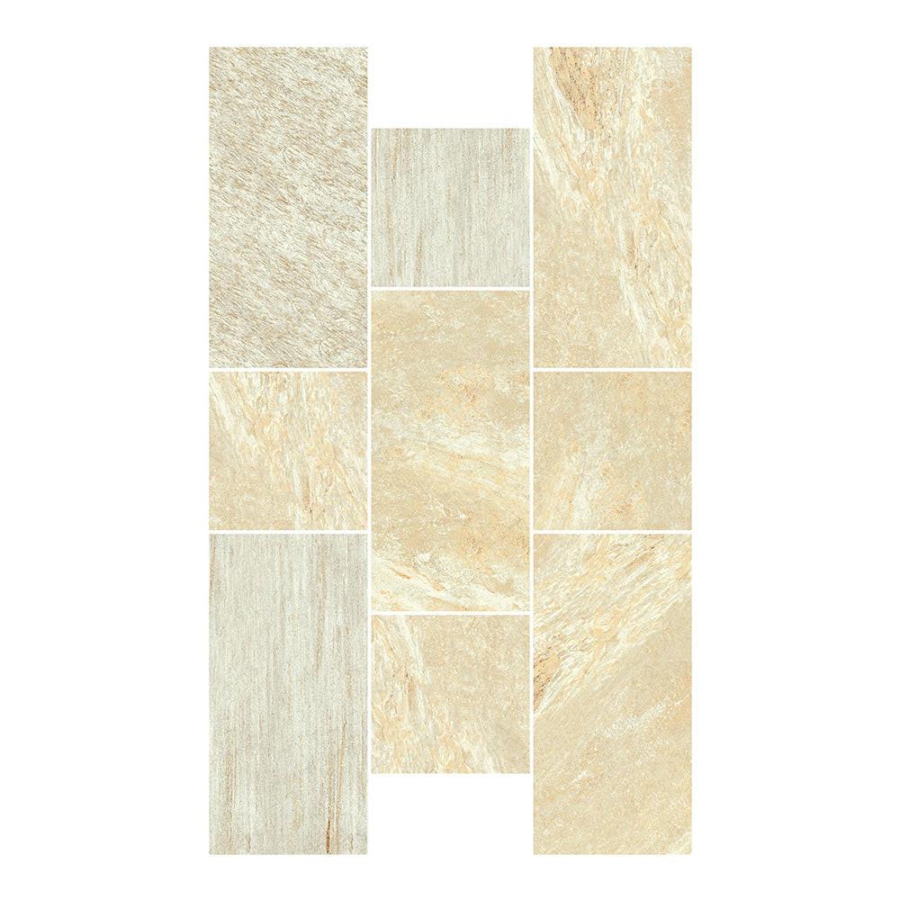 12x24 Italian Stones Cervino Natural Quartz Look Porcelain Tile 12x24 Italian Stones Cervino Natural Quartz Look Porcelain Tile - American Tile Depot
