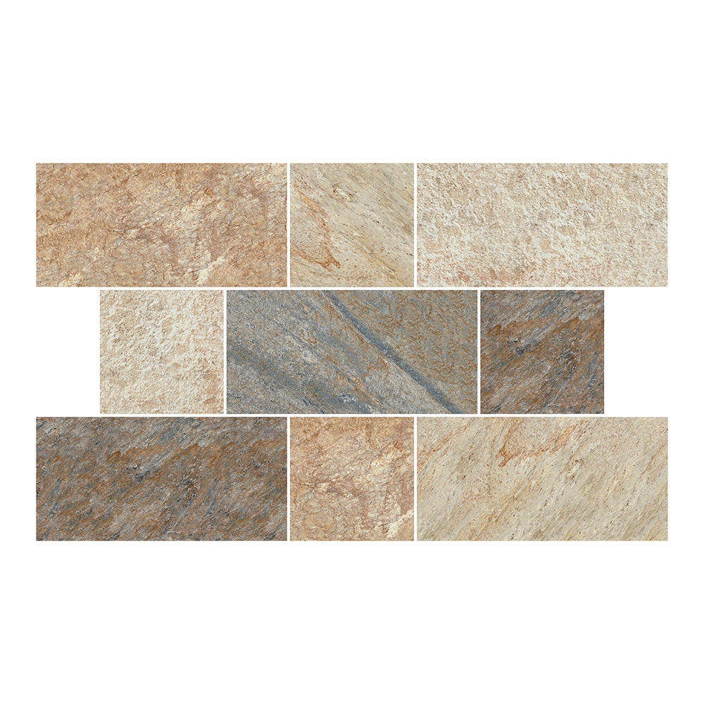 12x24 Italian Stones Stelvio Natural Quartz Look Porcelain Tile