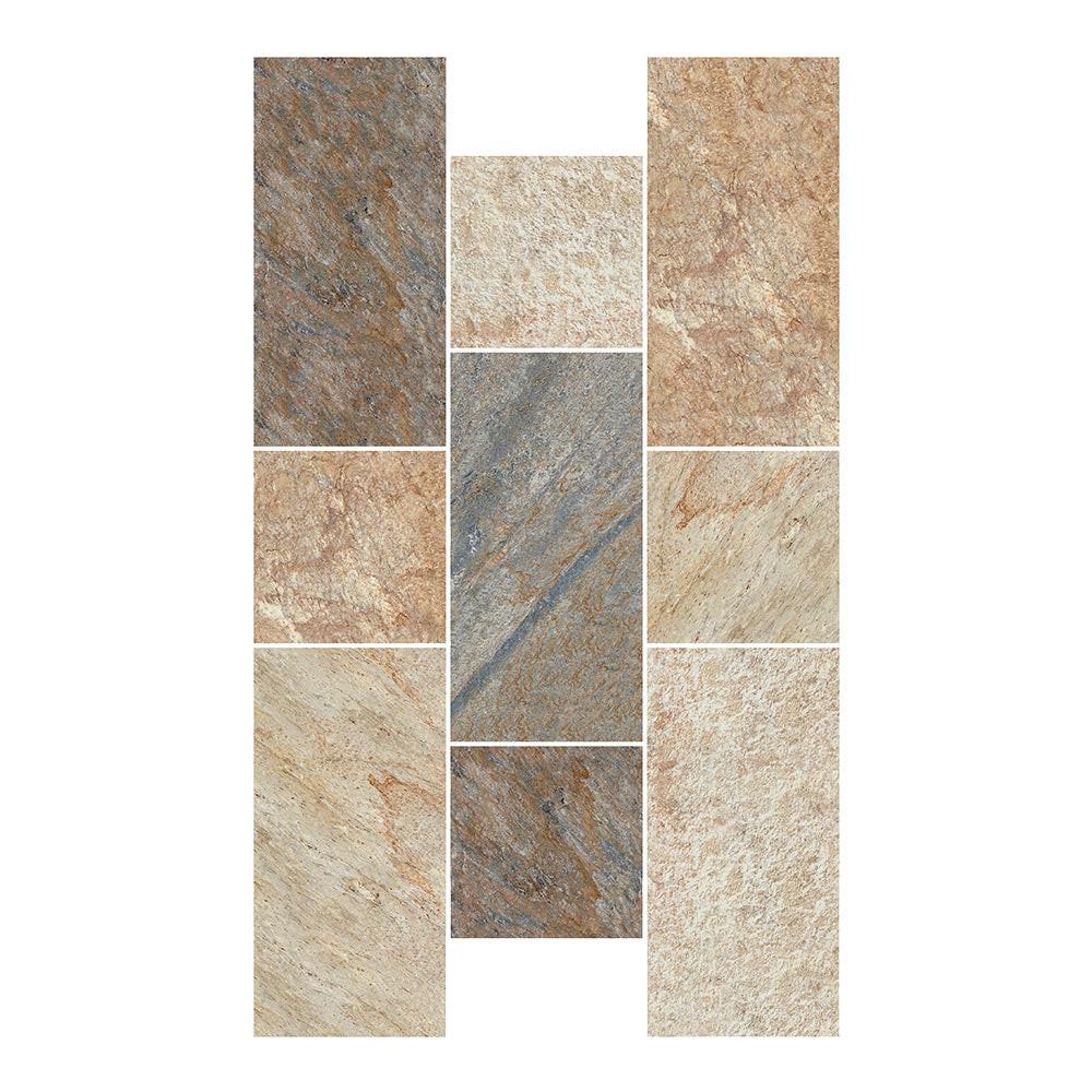 12x24 Italian Stones Stelvio Natural Quartz Look Porcelain Tile 12x24 Italian Stones Stelvio Natural Quartz Look Porcelain Tile - American Tile Depot