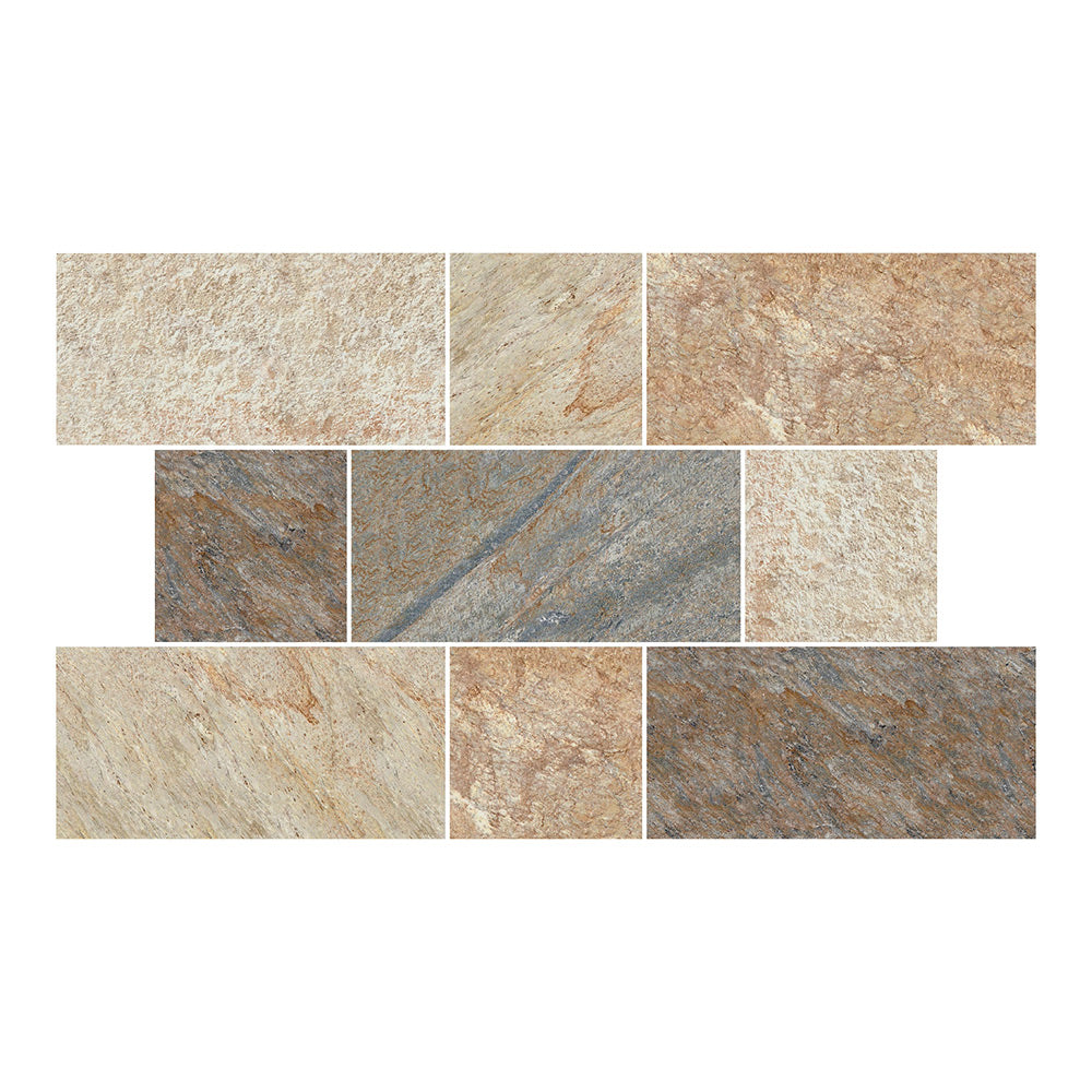 12x24 Italian Stones Stelvio Natural Quartz Look Porcelain Tile