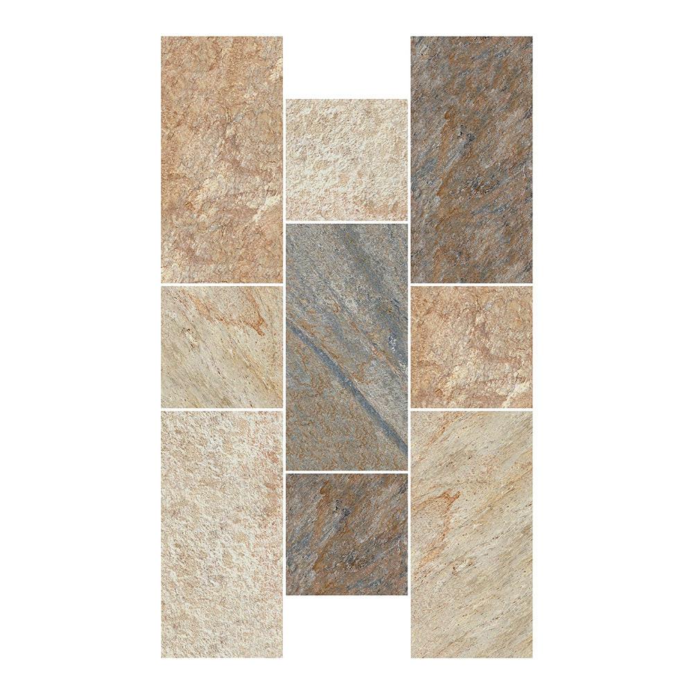 12x24 Italian Stones Stelvio Natural Quartz Look Porcelain Tile 12x24 Italian Stones Stelvio Natural Quartz Look Porcelain Tile - American Tile Depot