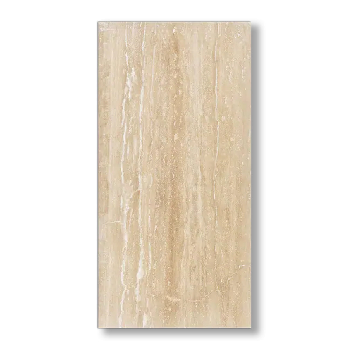12x24 Ivory Travertine Vein Cut Filled & Honed Tile - American Tile Depot