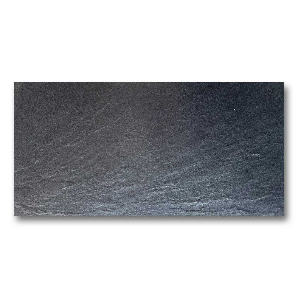 12x24 Lavagna Black Matte Solid Color Porcelain Tile