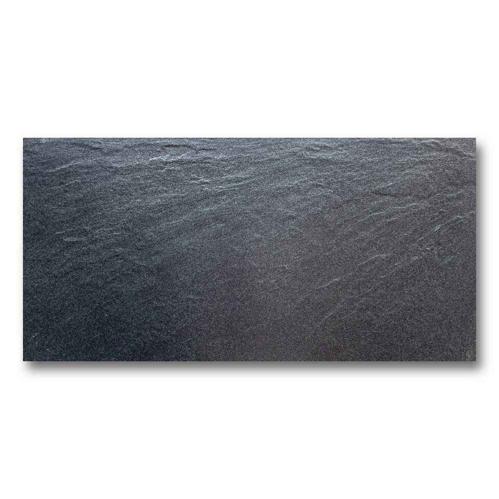 12x24 Lavagna Black Matte Solid Color Porcelain Tile