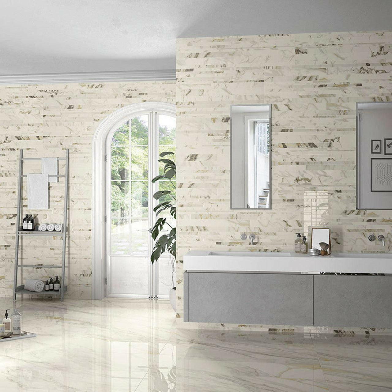 12x24 Lavrion Macchiavecchia Matte Marble Look Porcelain Tile 12x24 Lavrion Macchiavecchia Matte Marble Look Porcelain Tile - American Tile Depot