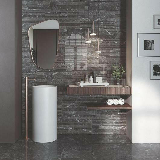 12x24 Lavrion St. Laurent Bricks Polished Marble Look Porcelain Tile 12x24 Lavrion St. Laurent Bricks Polished Marble Look Porcelain Tile - American Tile Depot