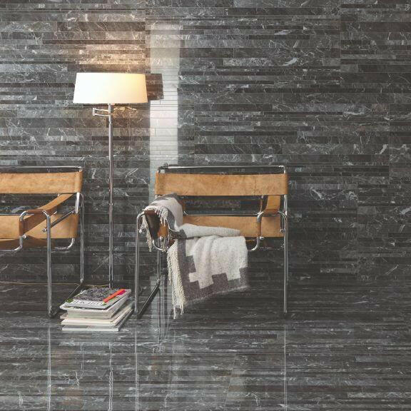 12x24 Lavrion St. Laurent Bricks Polished Marble Look Porcelain Tile 12x24 Lavrion St. Laurent Bricks Polished Marble Look Porcelain Tile - American Tile Depot