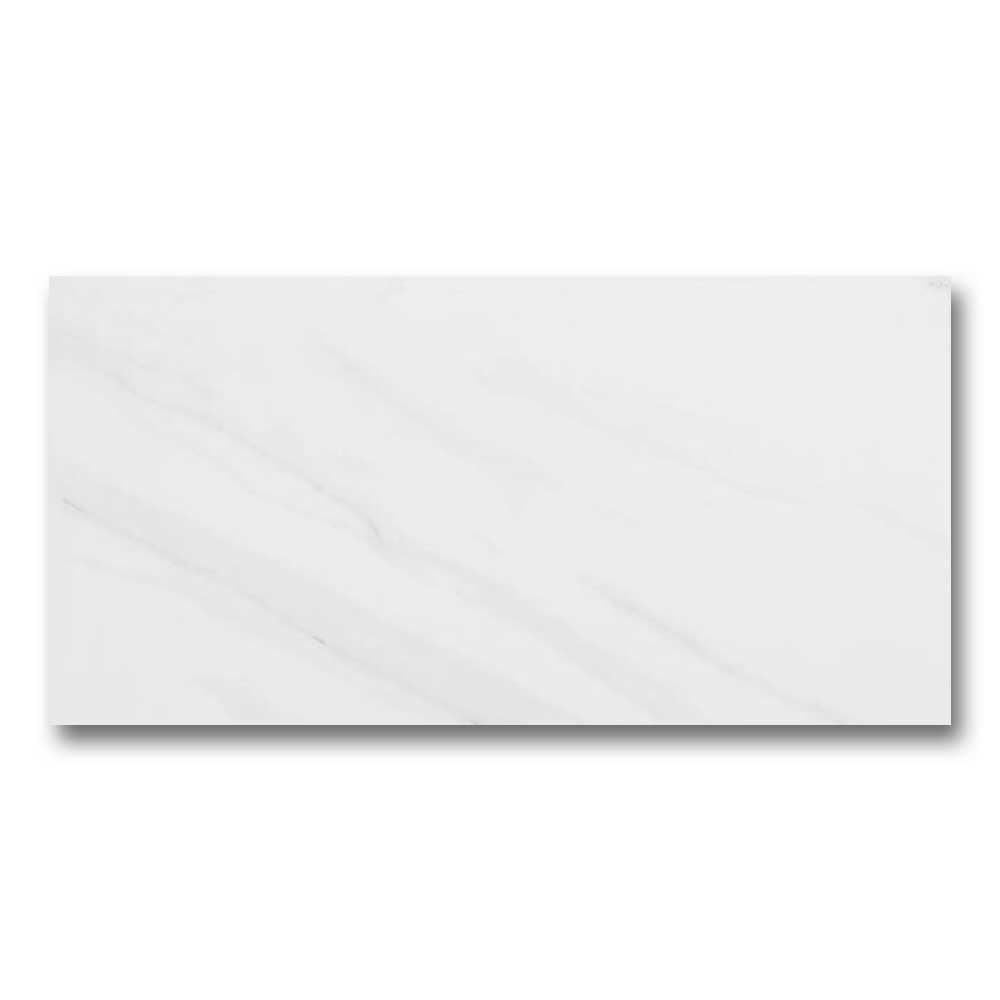 12x24 Lenci Blanco Polished Marble Look Porcelain Tile 12x24 Lenci Blanco Polished Marble Look Porcelain Tile - American Tile Depot