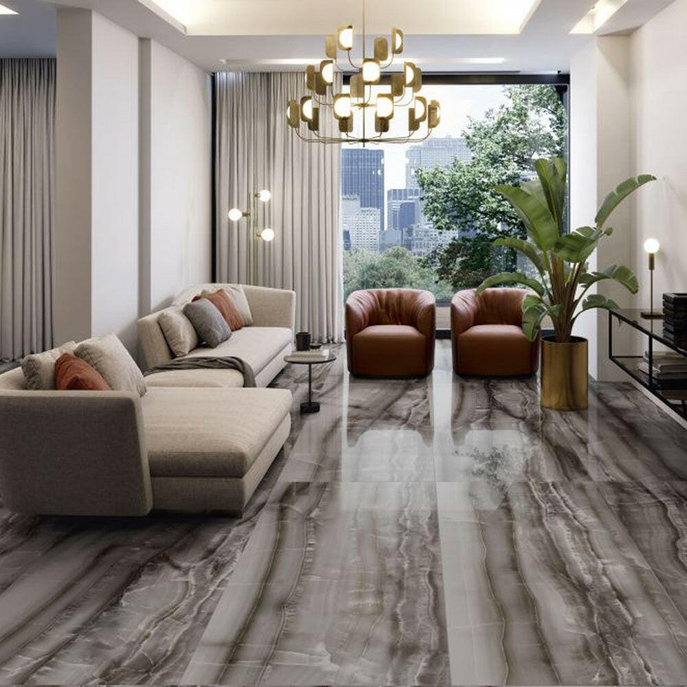 12x24 Mariselle Ocean Onyx Look Polished Porcelain Tile 12x24 Mariselle Ocean Onyx Look Polished Porcelain Tile - American Tile Depot