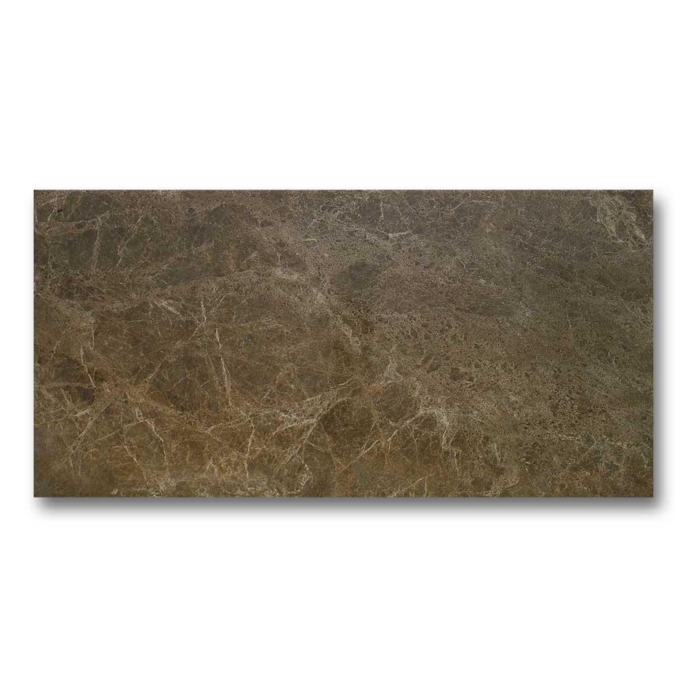 12x24 Marmo Bruno Glossy Marble Look Ceramic Tile