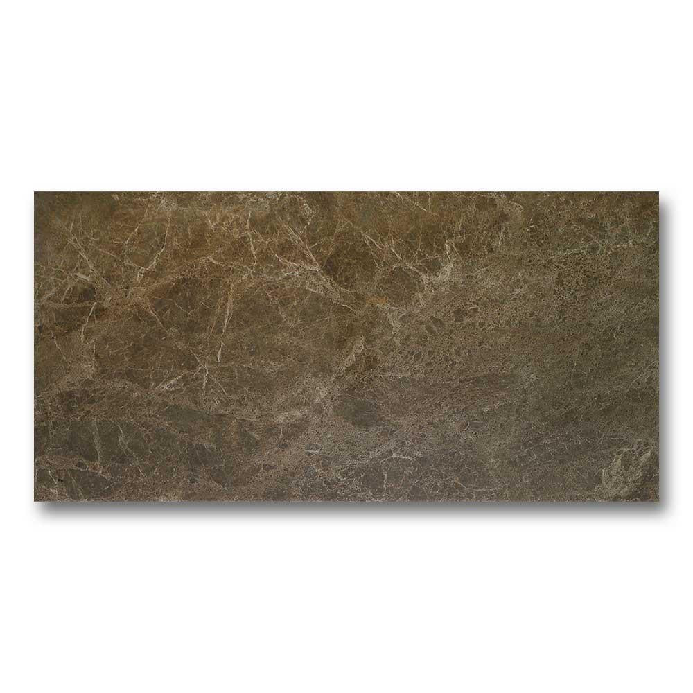 12x24 Marmo Bruno Glossy Marble Look Ceramic Tile - American Tile Depot
