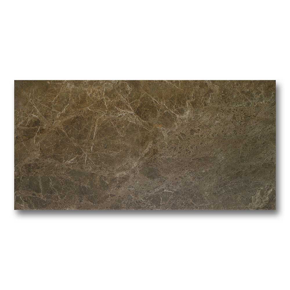 12x24 Marmo Bruno Glossy Marble Look Ceramic Tile