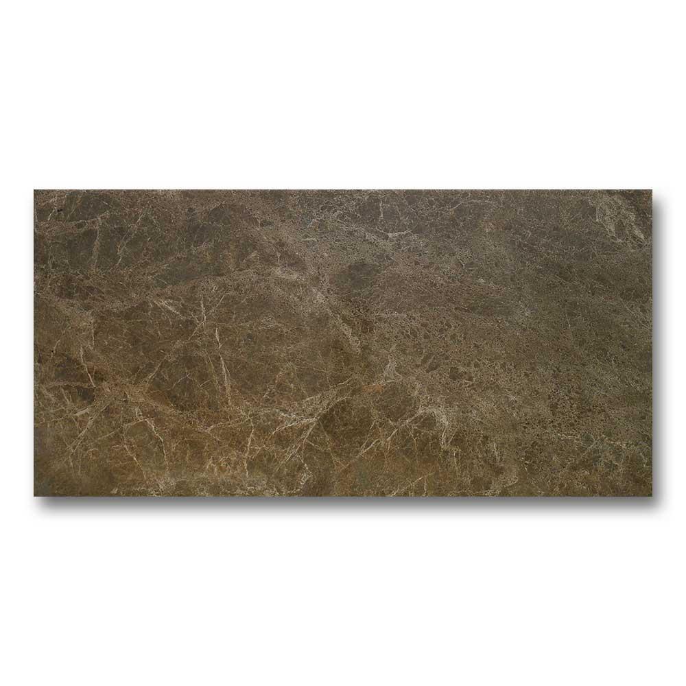12x24 Marmo Bruno Glossy Marble Look Ceramic Tile - American Tile Depot