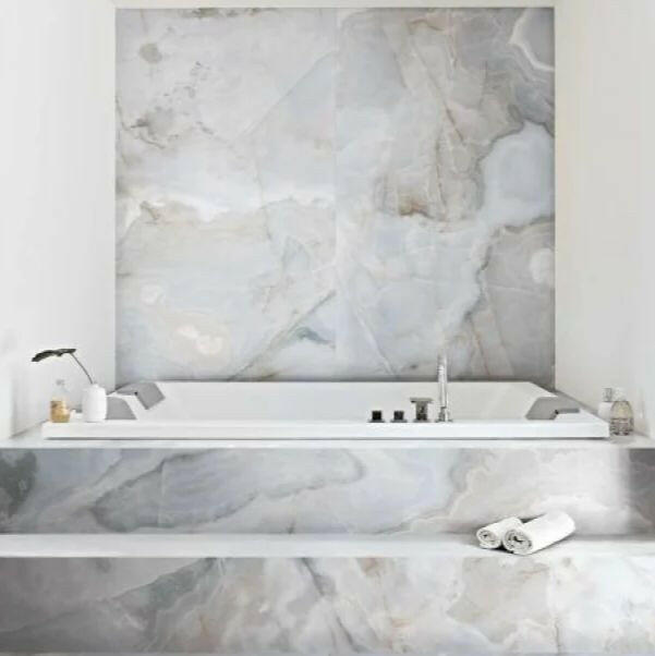 12x24 Maroona Bleu Matte Onyx Look Porcelain Tile 12x24 Maroona Bleu Matte Onyx Look Porcelain Tile - American Tile Depot