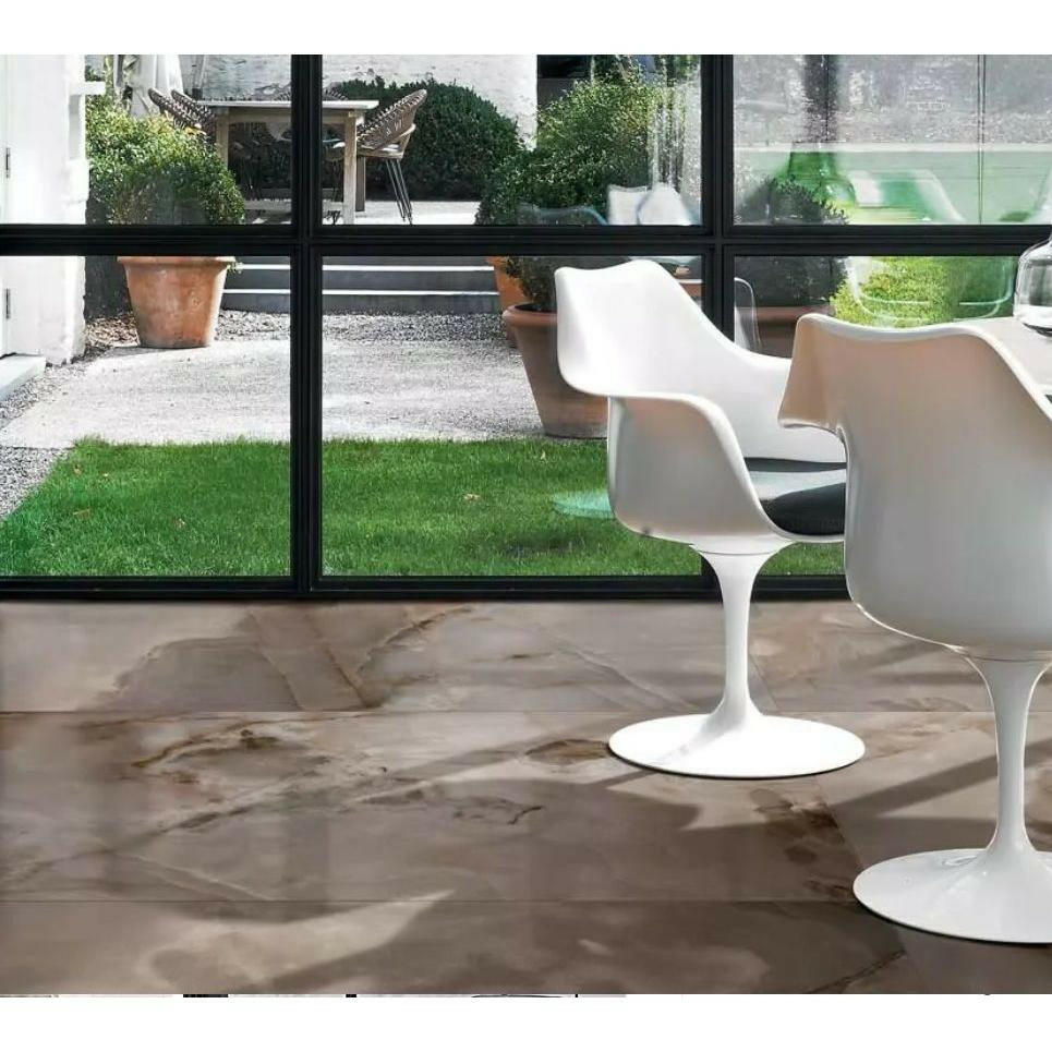 12x24 Maroona Choco Matte Onyx Look Porcelain Tile 12x24 Maroona Choco Matte Onyx Look Porcelain Tile - American Tile Depot