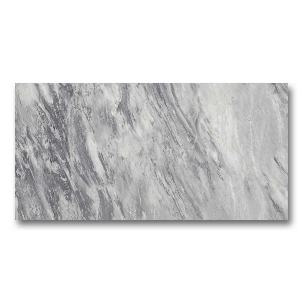 12x24 Marvel Ocean Gray Matte Marble Look Porcelain Tile