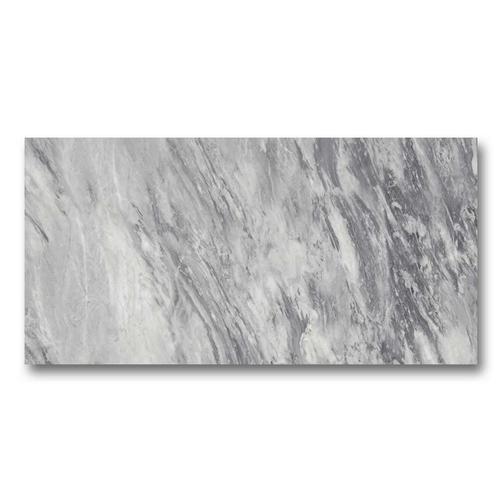 12x24 Marvel Ocean Gray Matte Marble Look Porcelain Tile