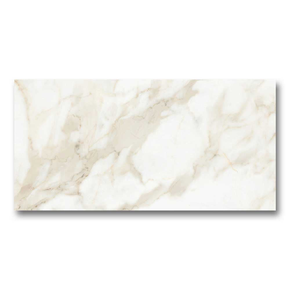 12x24 Marvel Venato Gold Polished Marble Look Porcelain Tile