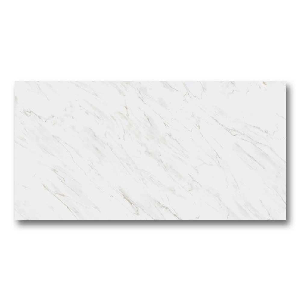12x24 Minuet Bianco Polished Marble Look Ceramic Tile 12x24 Minuet Bianco Polished Marble Look Ceramic Tile - American Tile Depot