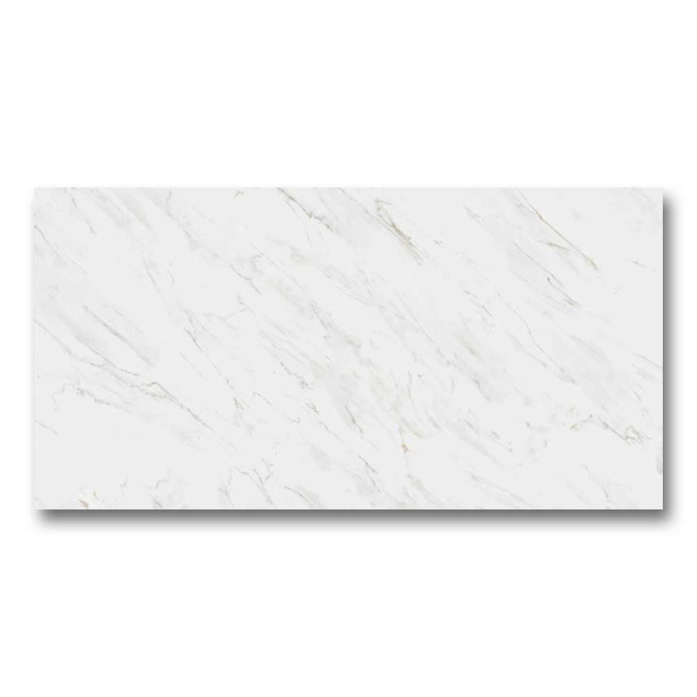 12x24 Minuet Bianco Polished Solid Color Ceramic Tile