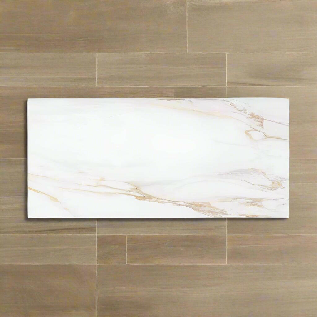 12x24 Montblanc Gold Polished Marble Look Porcelain Tile 12x24 Montblanc Gold Polished Marble Look Porcelain Tile - American Tile Depot