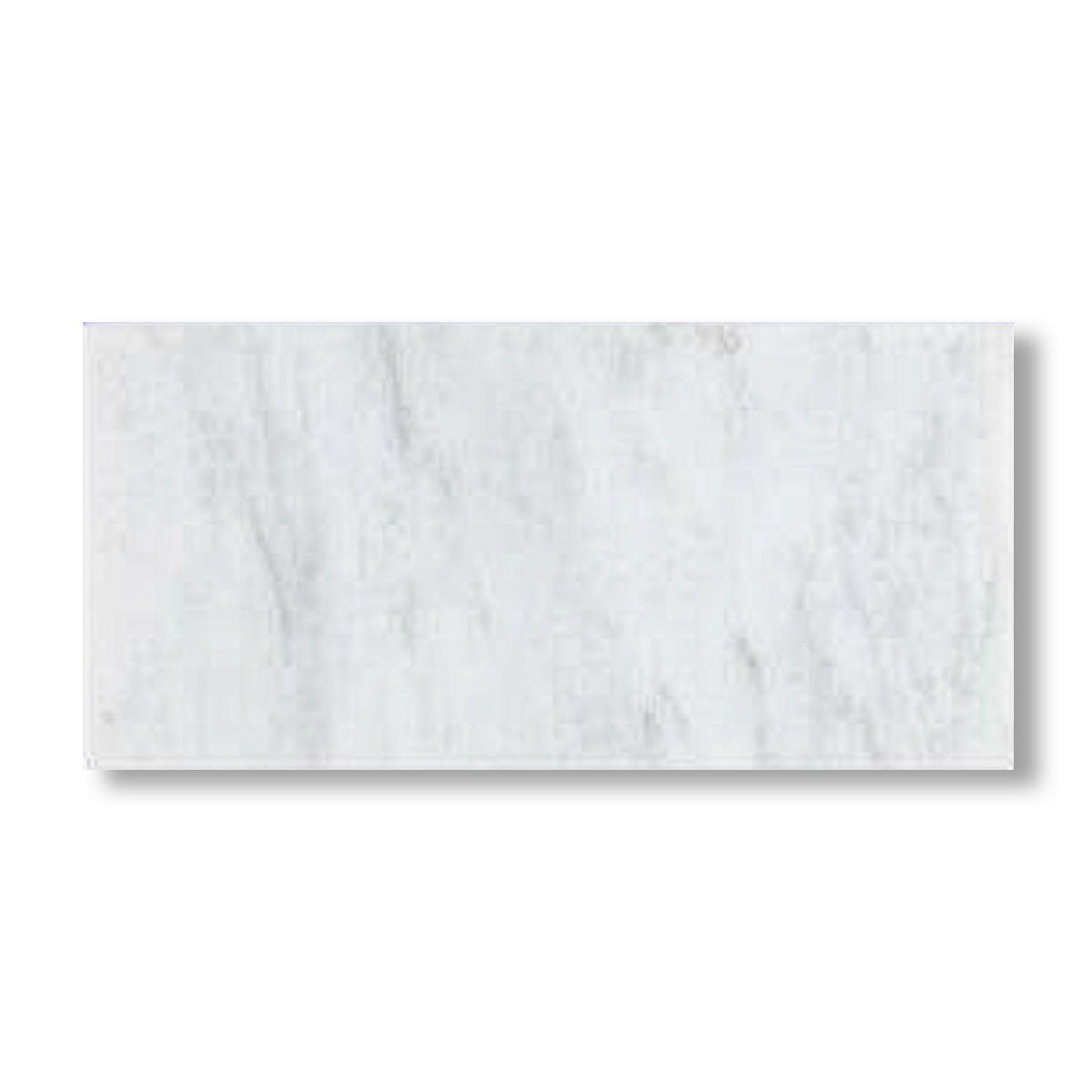 12x24 Oriental White / Asian Statuary Marble Polished Tile - American Tile Depot
