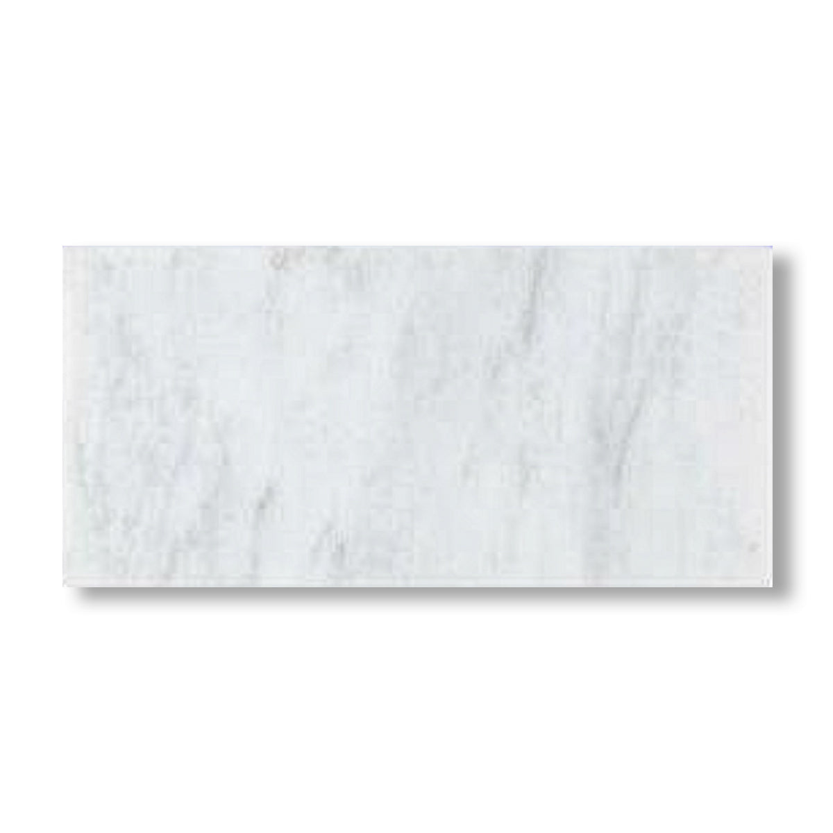 12x24 Oriental White / Asian Statuary Marble Polished Tile - American Tile Depot