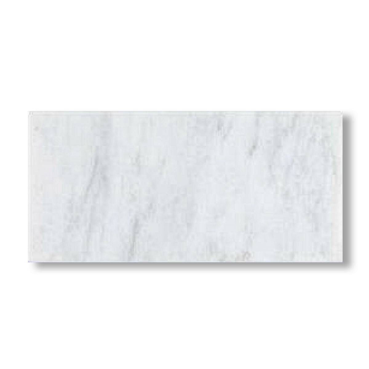 12x24 Oriental White / Asian Statuary Marble Polished Tile - American Tile Depot