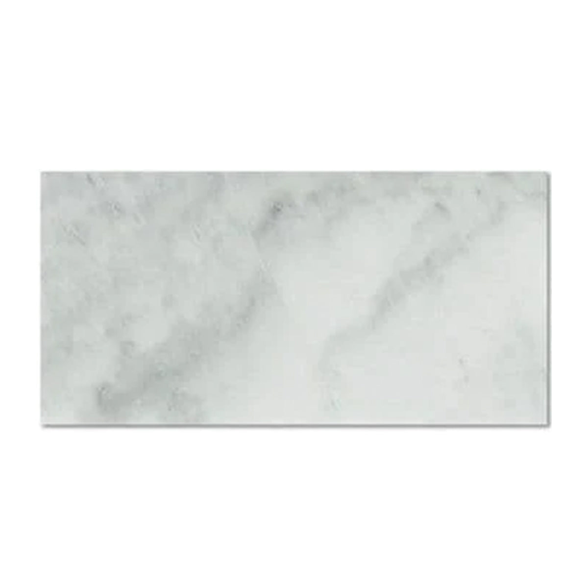 12x24 Oriental White / Asian Statuary Marble Honed Tile