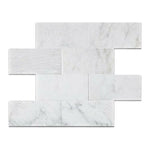 12x24 Oriental White / Asian Statuary Marble Polished Tile - American Tile Depot