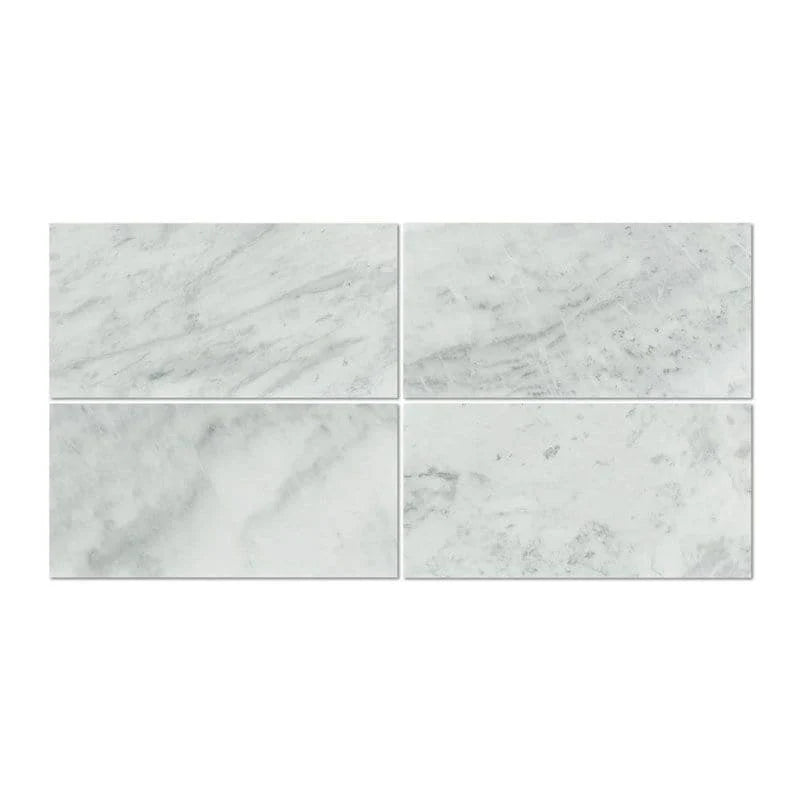 12x24 Oriental White / Asian Statuary Marble Honed Tile 12x24 Oriental White / Asian Statuary Marble Honed Tile - American Tile Depot