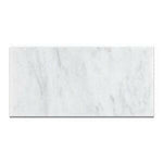 12x24 Oriental White / Asian Statuary Marble Polished Tile - American Tile Depot