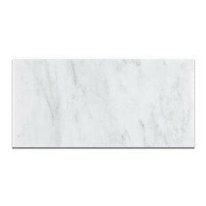 12x24 Oriental White / Asian Statuary Marble Polished Tile - American Tile Depot