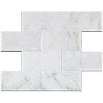 12x24 Oriental White / Asian Statuary Marble Polished Tile - American Tile Depot
