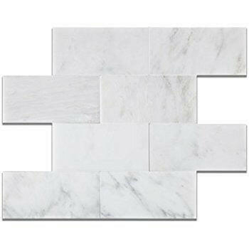 12x24 Oriental White / Asian Statuary Marble Polished Tile - American Tile Depot