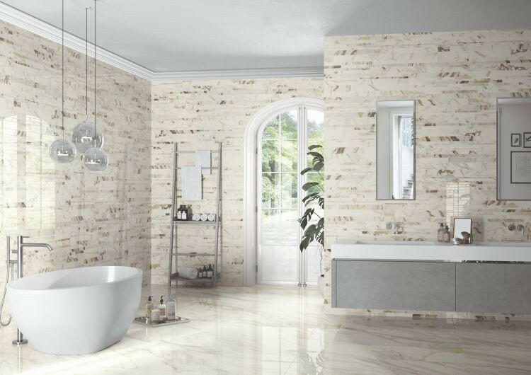 12x24 Ovelra Polished Marble Look Porcelain Tile 12x24 Ovelra Polished Marble Look Porcelain Tile - American Tile Depot