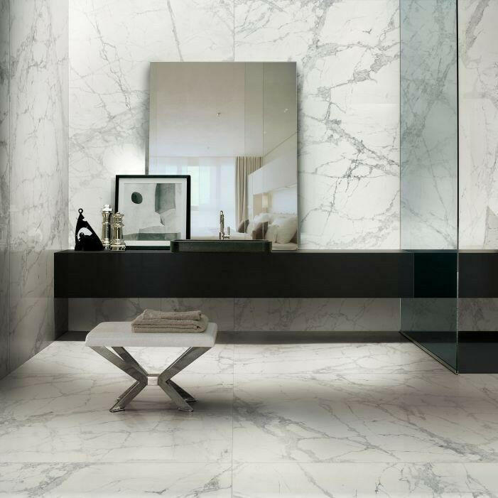 12x24 Oxvella Mountain Treasure Glossy Marble Look Porcelain Tile 12x24 Oxvella Mountain Treasure Glossy Marble Look Porcelain Tile - American Tile Depot