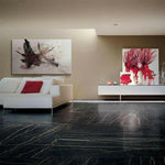 12x24 Oxvella Thunder Night Glossy Marble Look Porcelain Tile 12x24 Oxvella Thunder Night Glossy Marble Look Porcelain Tile - American Tile Depot