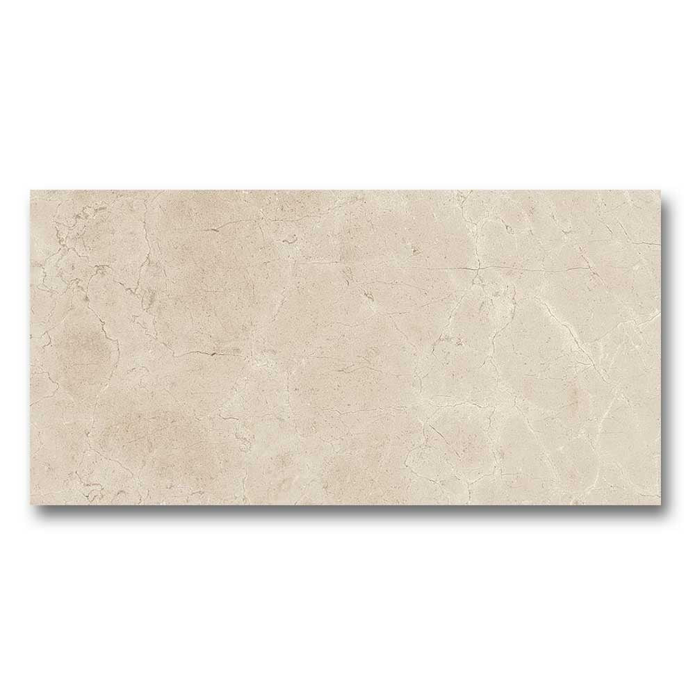 24x48 Palladio Ivory Polished Marble Look Porcelain Tile