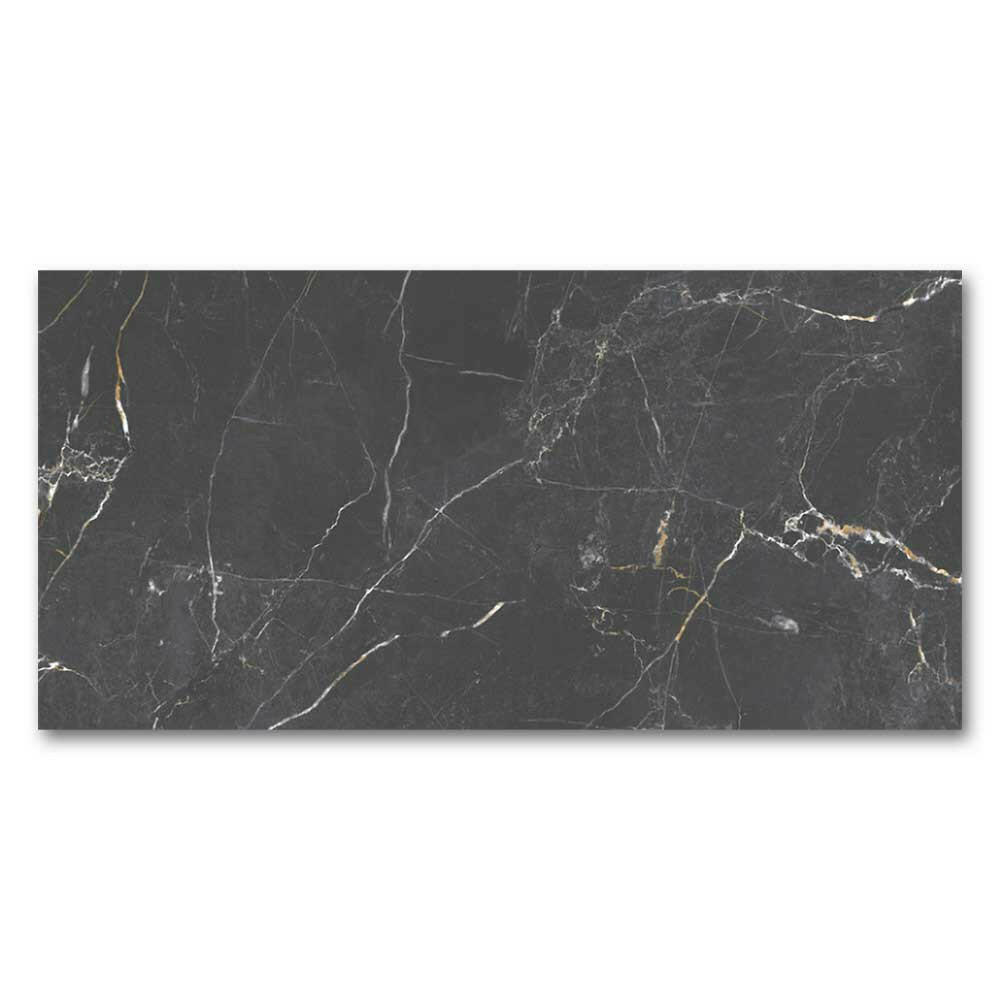 12x24 Port Nuit Black Marble Look Matte Porcelain Tile 12x24 Port Nuit Black Marble Look Matte Porcelain Tile - American Tile Depot