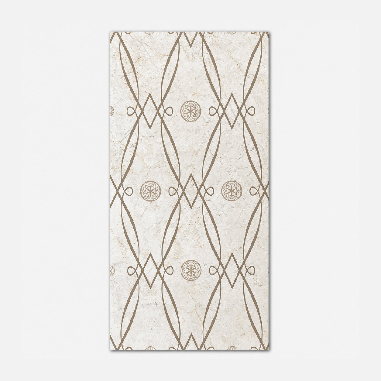 12x24 Potenza Elegant Polished Deco Tile Look Ceramic Tile - American Tile Depot