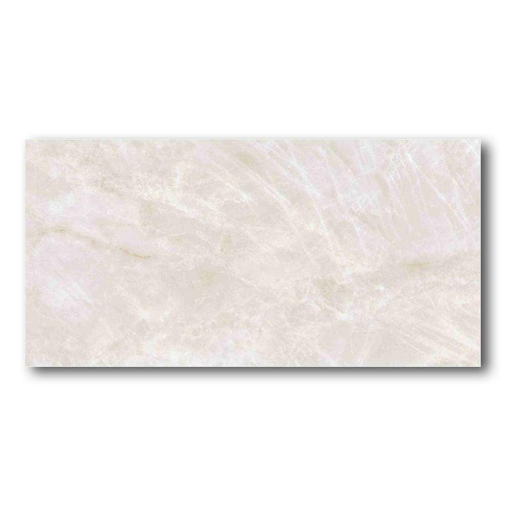 12x24 Pulvora Taj Mahal Cream Polished Stone Look Porcelain Tile 12x24 Pulvora Taj Mahal Cream Polished Stone Look Porcelain Tile - American Tile Depot