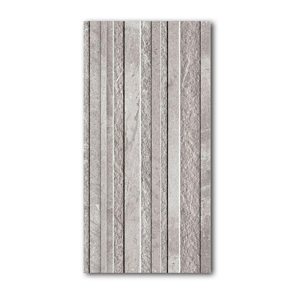 12x24 Sandrya Flames Grey Stone Look Matte Porcelain Tile 12x24 Sandrya Flames Grey Stone Look Matte Porcelain Tile - American Tile Depot