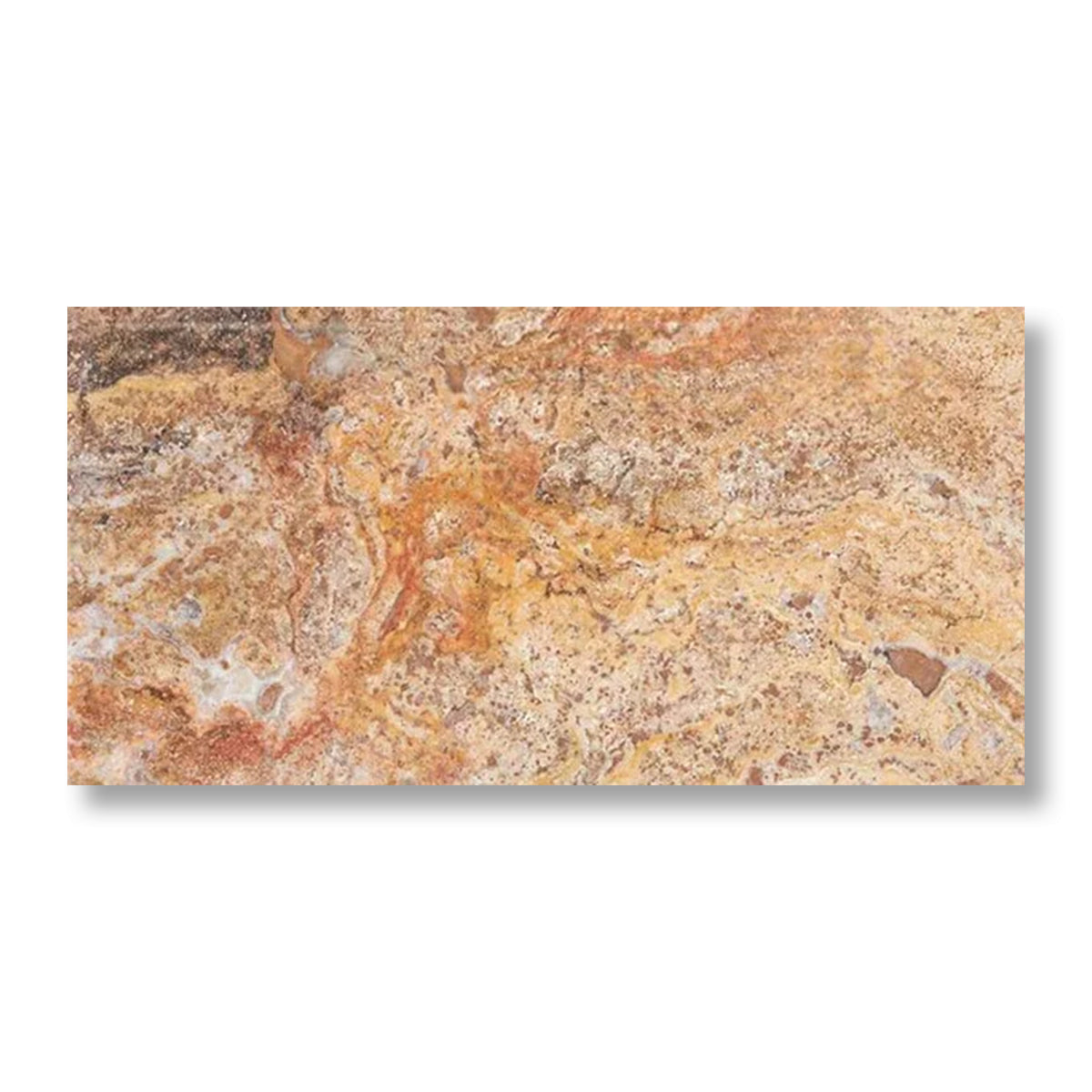 12x24 Scabos Travertine Filled & Polished Tile - American Tile Depot