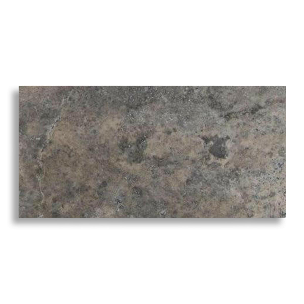 12x24 Silver Travertine Filled & Honed Tile - American Tile Depot