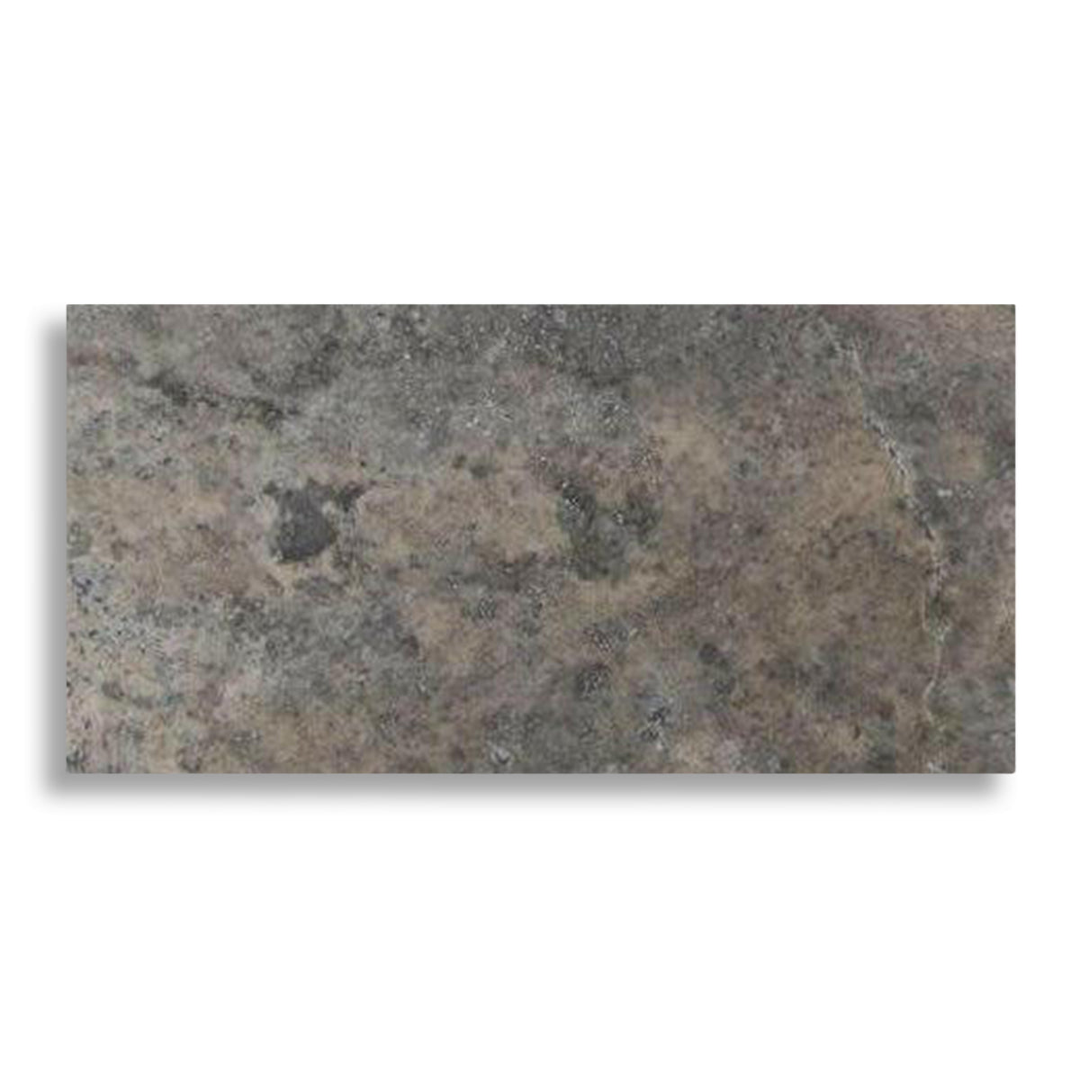 12x24 Silver Travertine Filled & Honed Tile - American Tile Depot