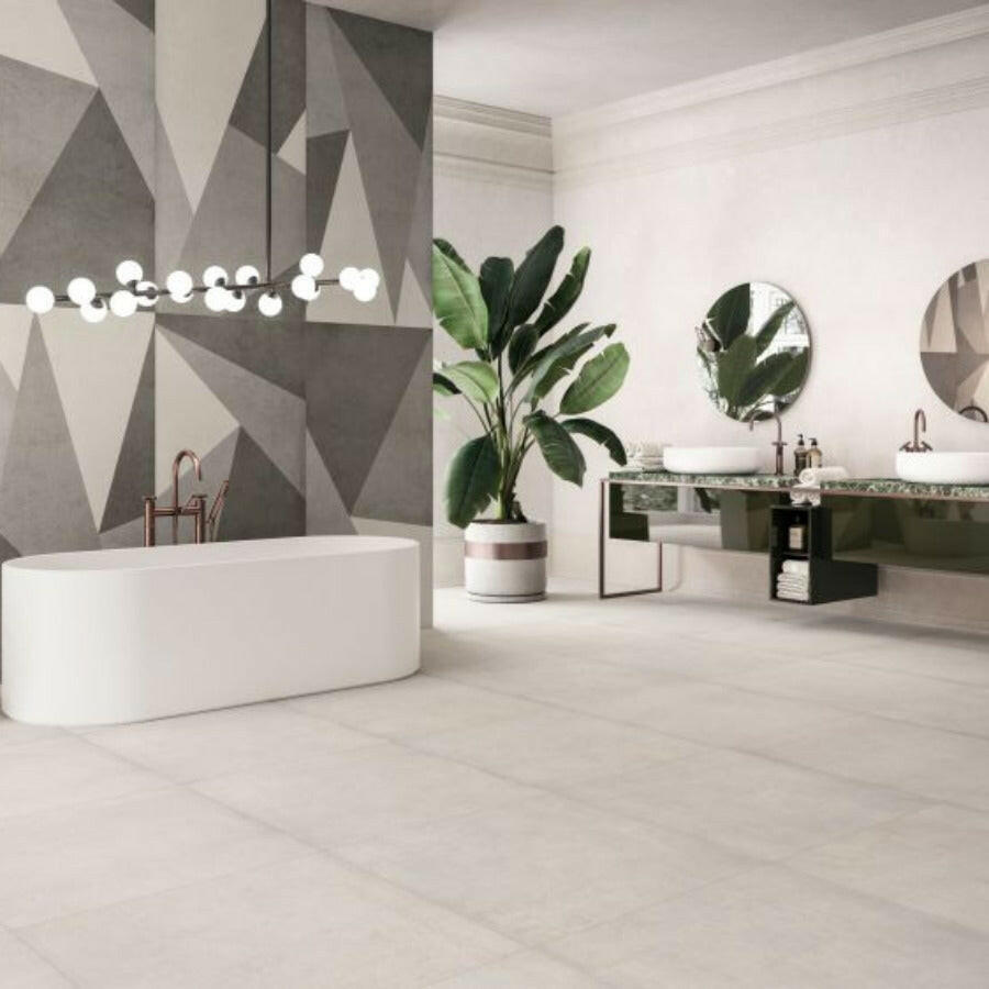 12x24 Simplex Mist Matte Concrete Look Porcelain Tile 12x24 Simplex Mist Matte Concrete Look Porcelain Tile - American Tile Depot