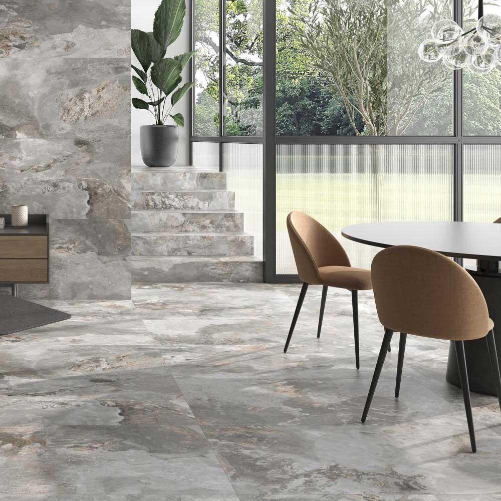 12x24 Slate Way Ash Semi Polished Porcelain Tile 12x24 Slate Way Ash Semi Polished Porcelain Tile - American Tile Depot