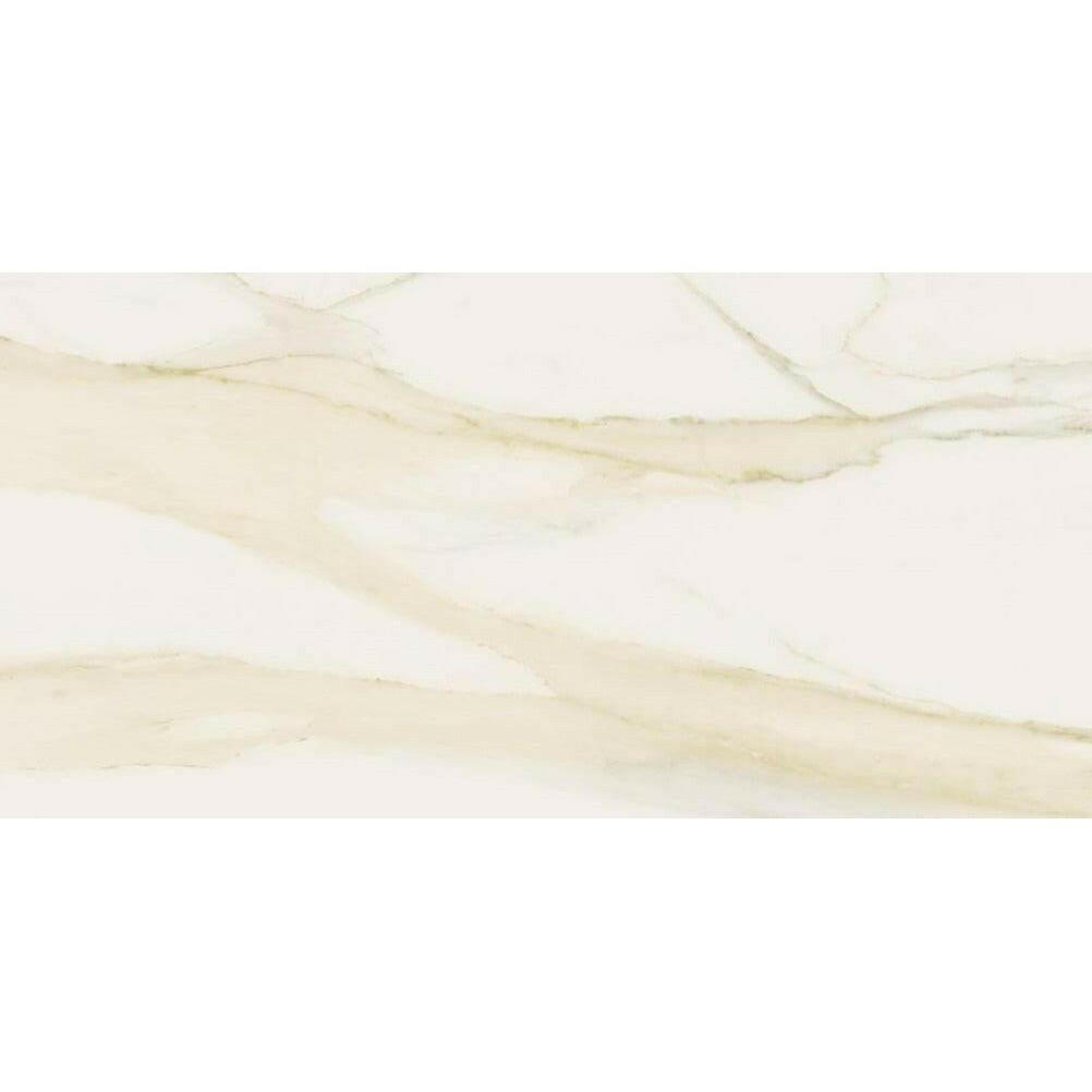 12x24 Solviera Calacatta Gold Glossy Marble Look Porcelain Tile 12x24 Solviera Calacatta Gold Glossy Marble Look Porcelain Tile - American Tile Depot