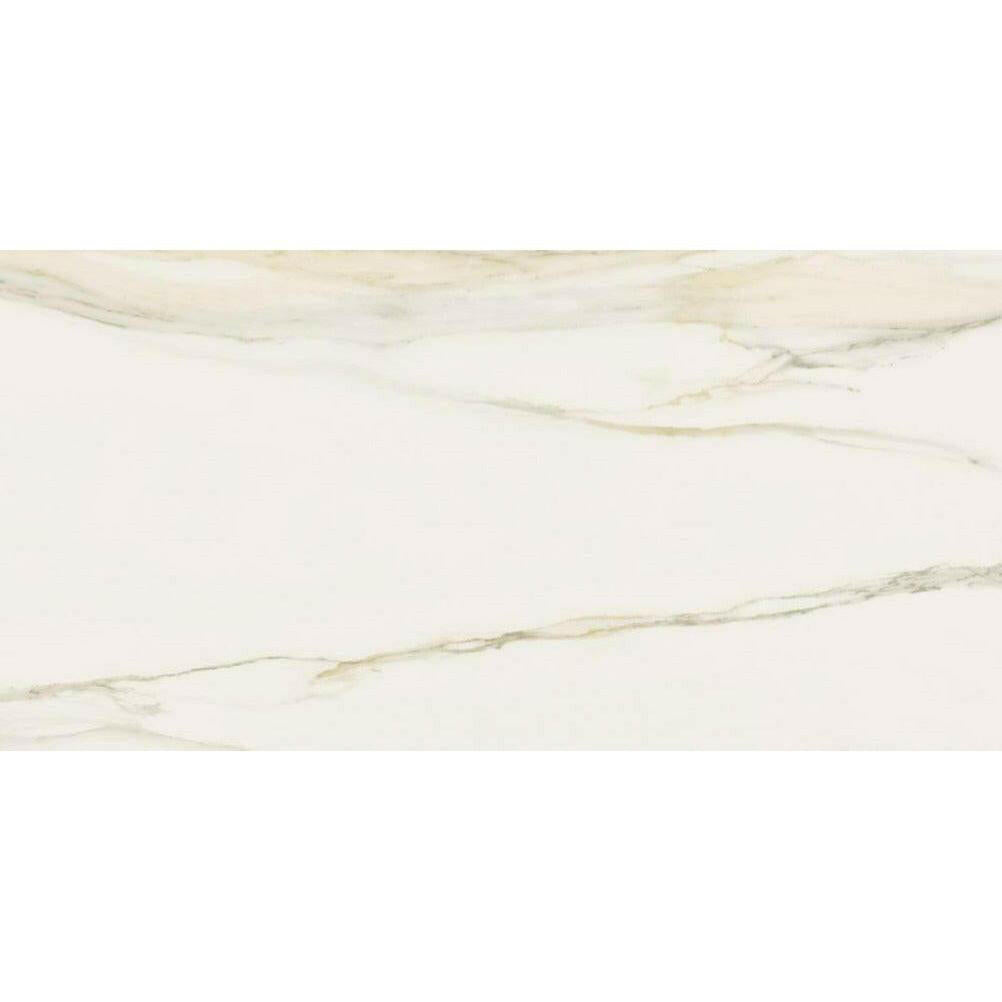 12x24 Solviera Calacatta Gold Glossy Marble Look Porcelain Tile 12x24 Solviera Calacatta Gold Glossy Marble Look Porcelain Tile - American Tile Depot